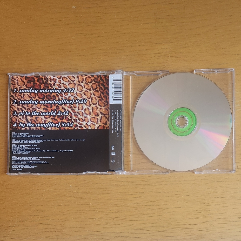 No Doubt - Sunday Morning, Ex-Girlfriend 90s & 2000s CD Singles (Lot of 2)  - Picture 4 of 7
